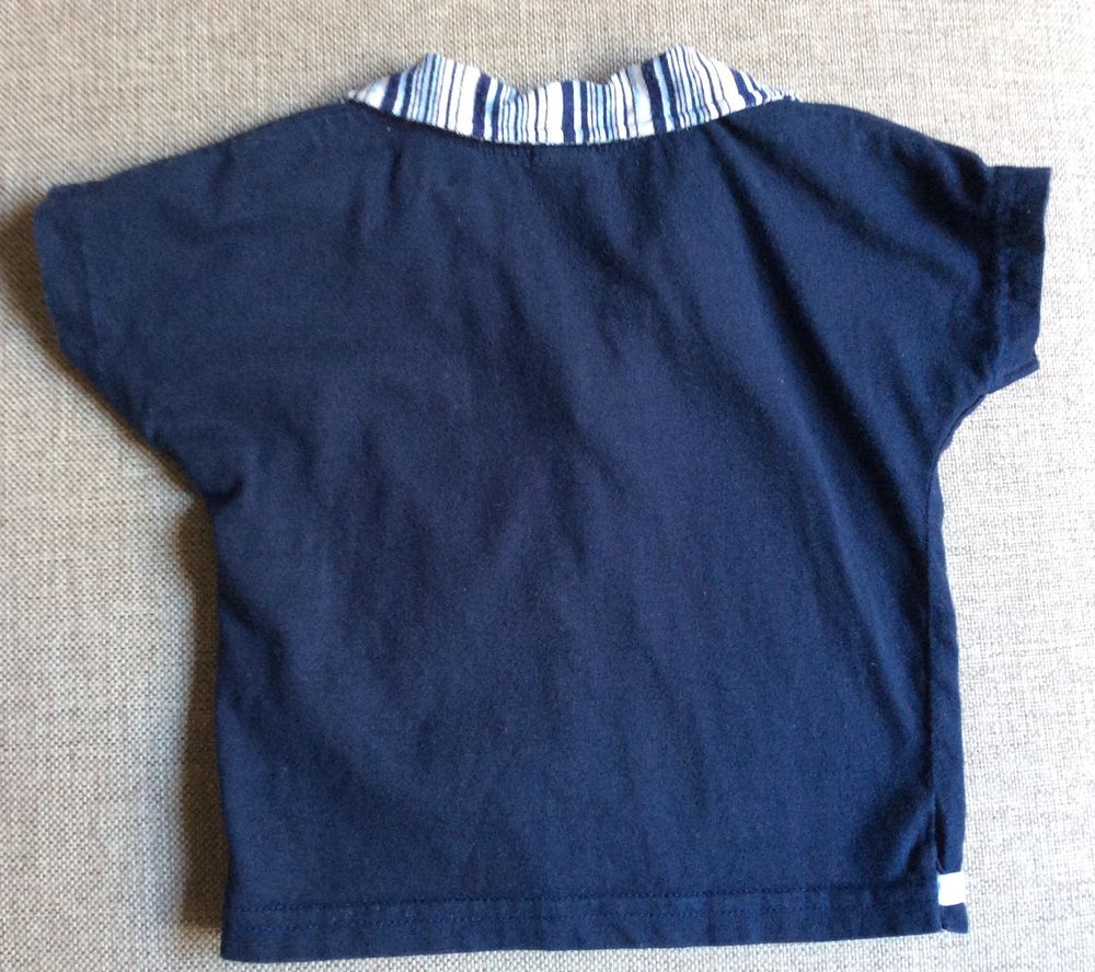 T-shirt bleu marine motif souris manches courtes - 1 an Vêtements enfants
