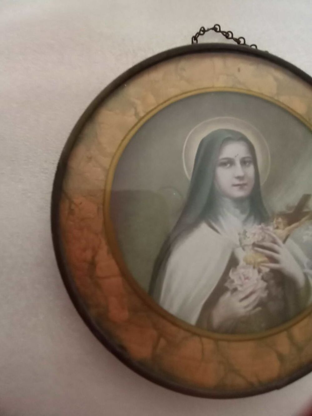 cadre ancien Sainte Th&eacute;r&egrave;se de Lisieux Décoration