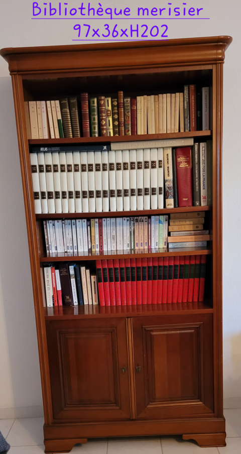 Bibliothque merisier  50 Aubagne (13)