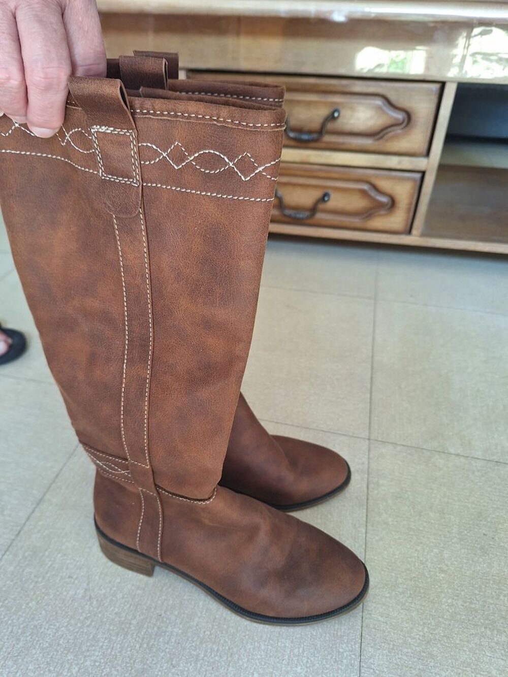 BOTTES POUR FEMME COULEUR MARRON Chaussures