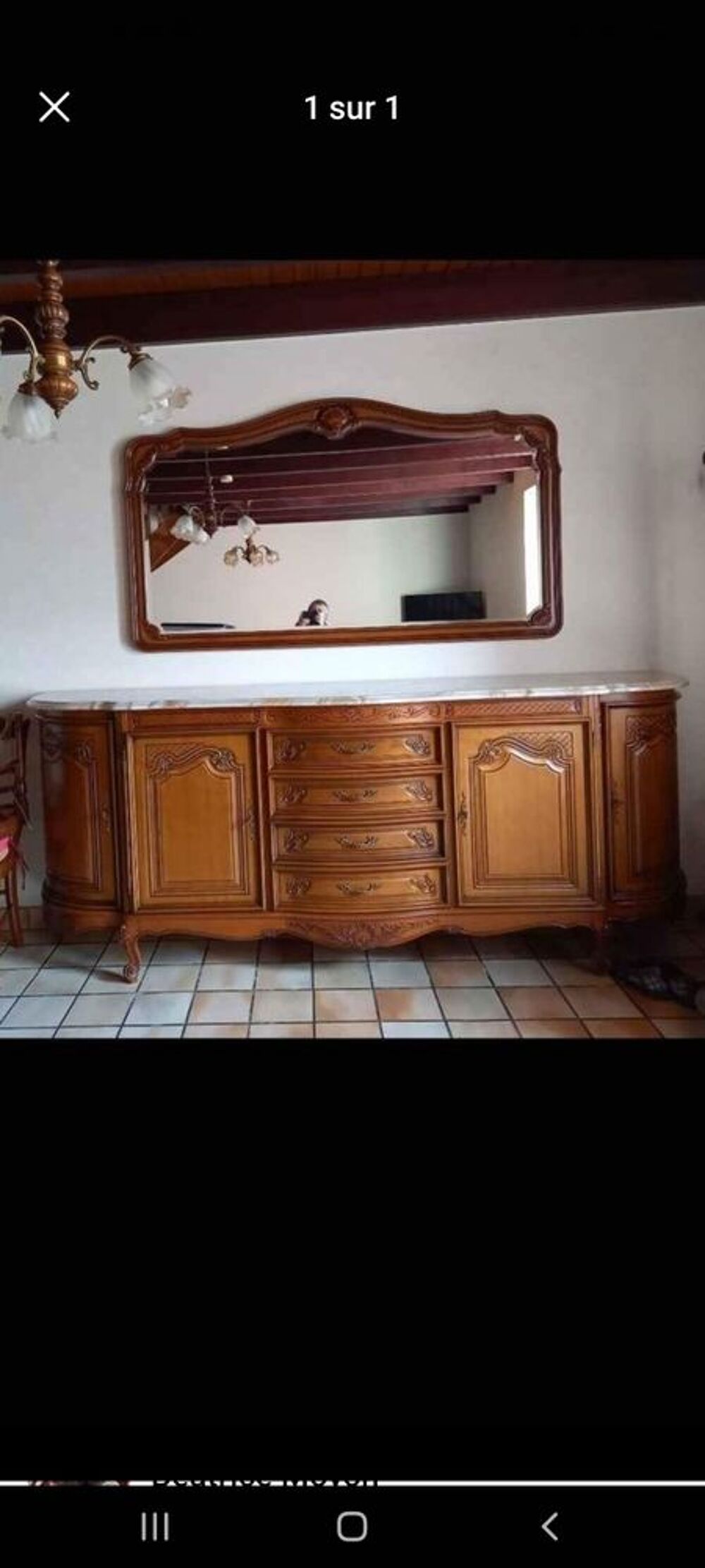 Enfilade miroir en merisier Meubles