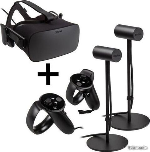 Oculus rift + 3 capteurs + 2 touch +audio+ vr cover+rallonge 380 Baillargues (34)