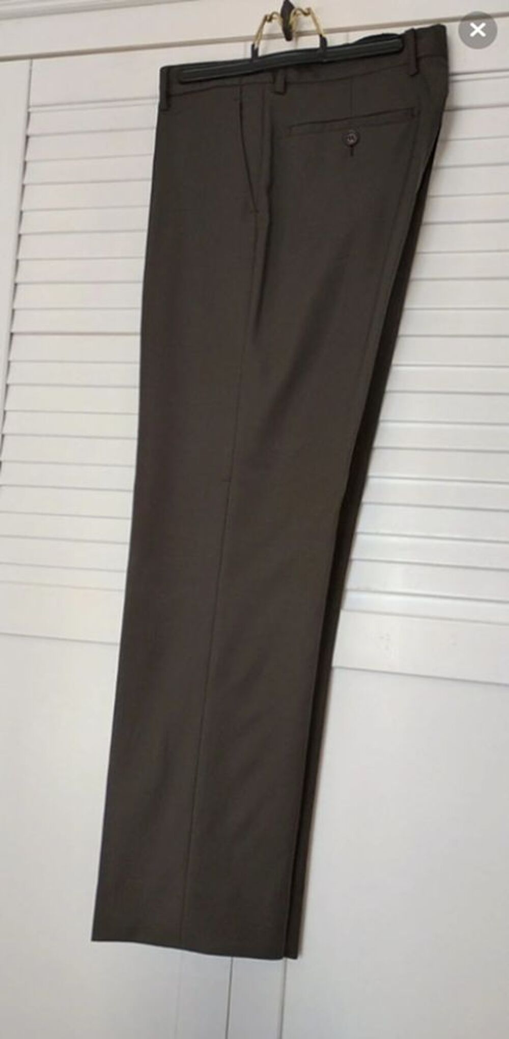 Ensemble de Costume Gris avec de Fines Rayures Bleues Vêtements