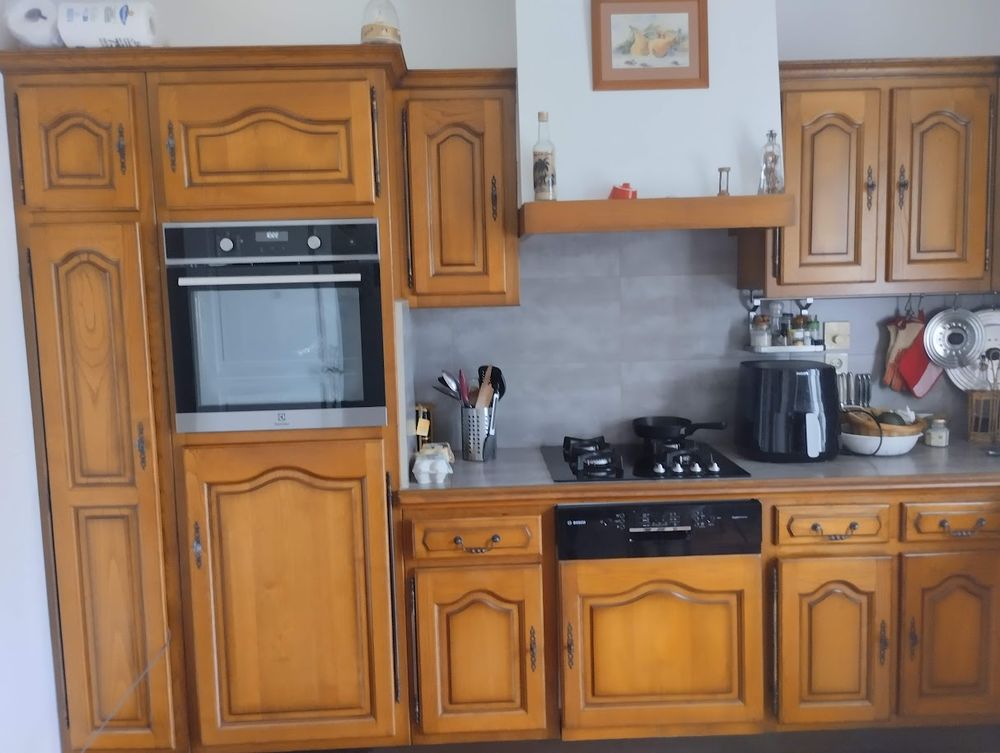 Portes cuisine ch&acirc;taigner massif +poign&eacute;es Lot ou d&eacute;tail Meubles