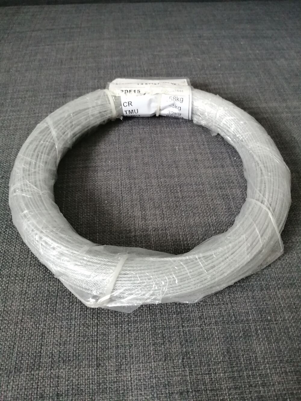 C&acirc;ble acier galvanis&eacute; 1,5 7x7 Bricolage