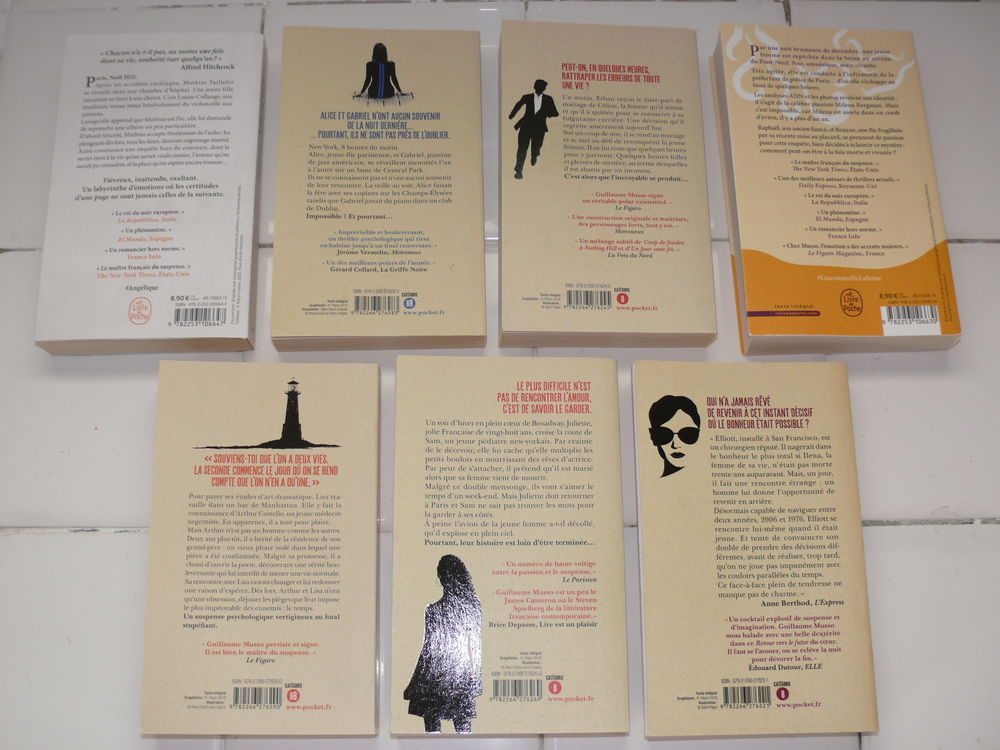 7 livres de Guillaume Musso Livres et BD