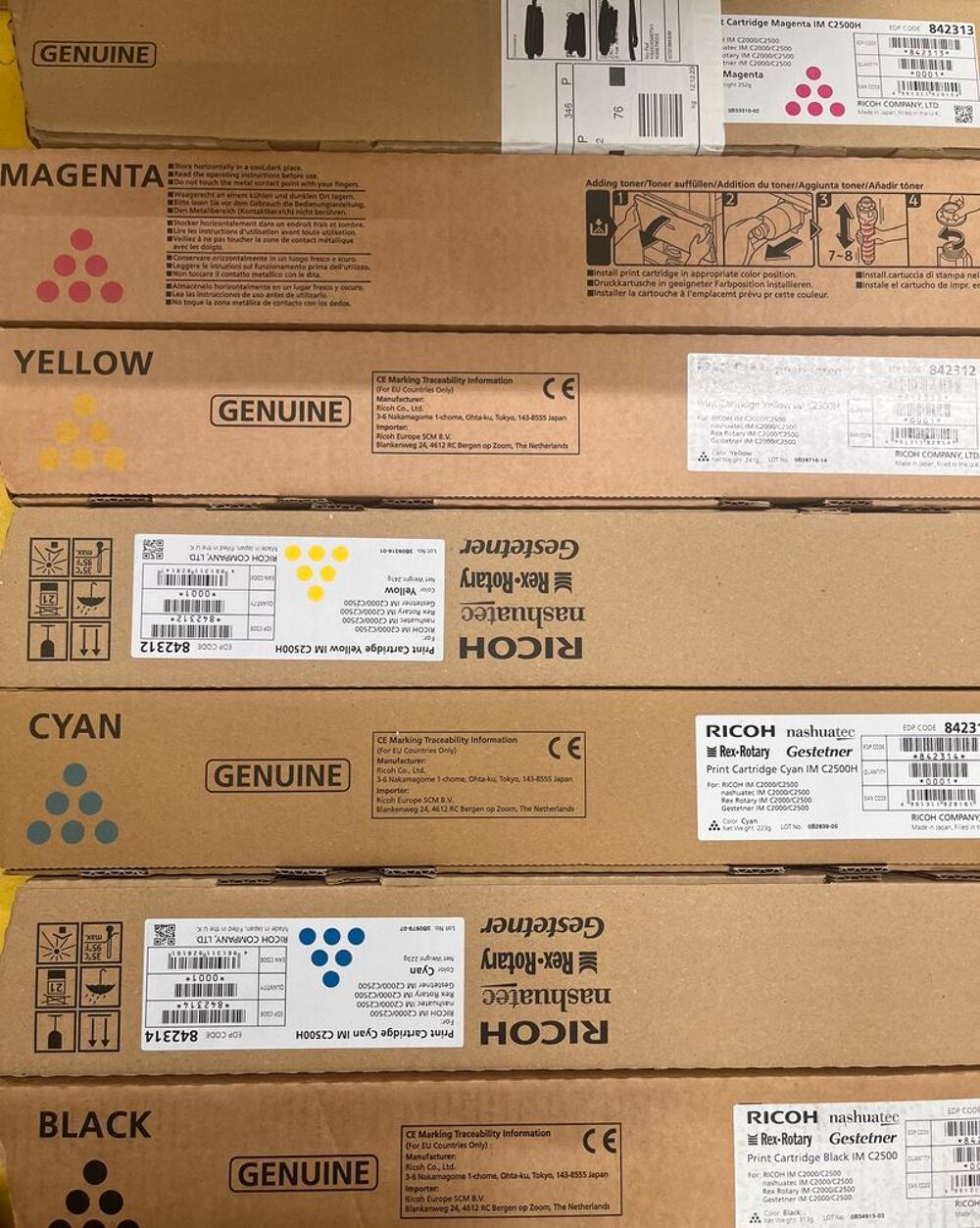 Lot cartouches imprimante Ricoh IM C2500 Matériel informatique