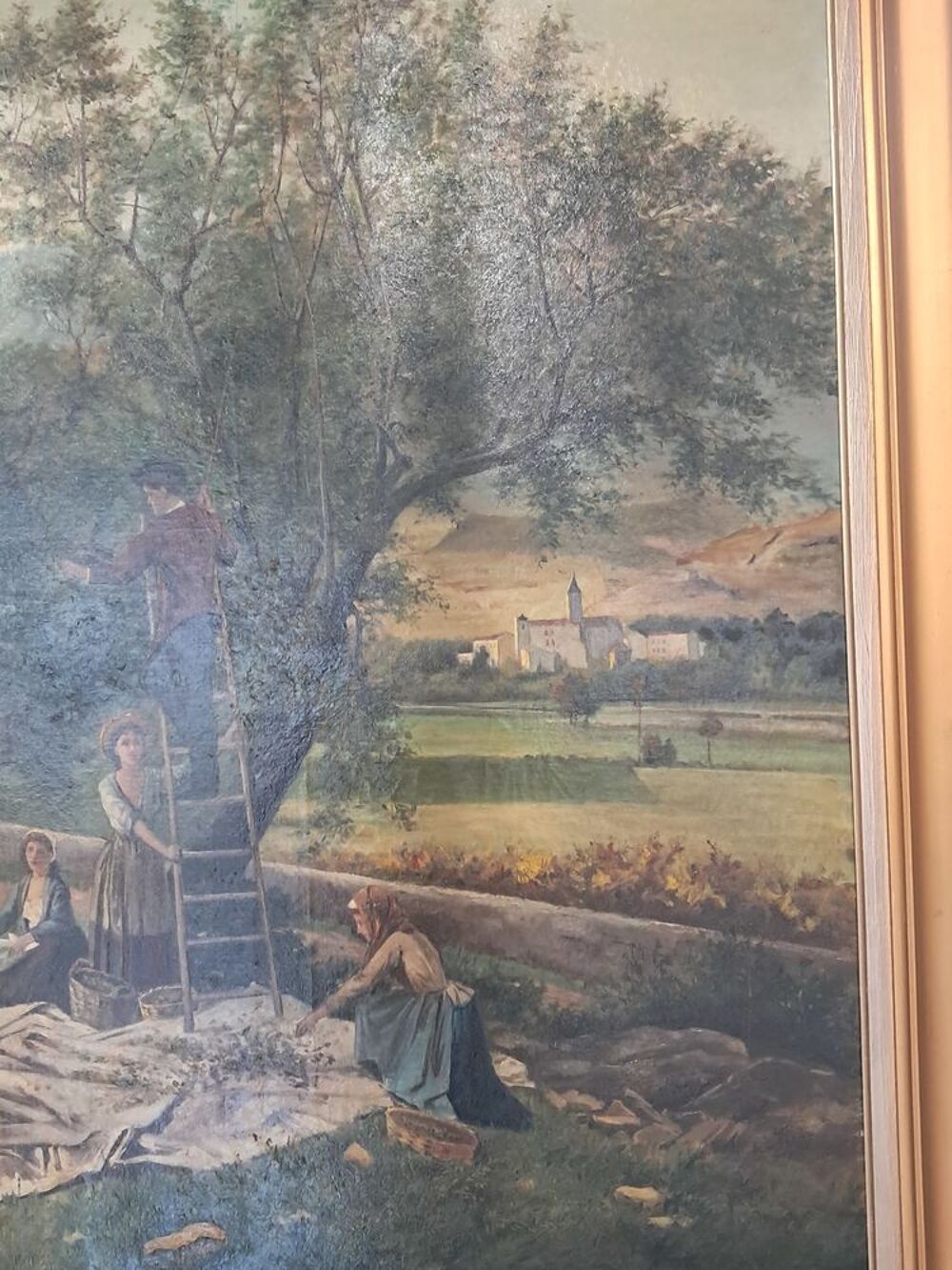 Tableau, huile sur toile ancienne Décoration