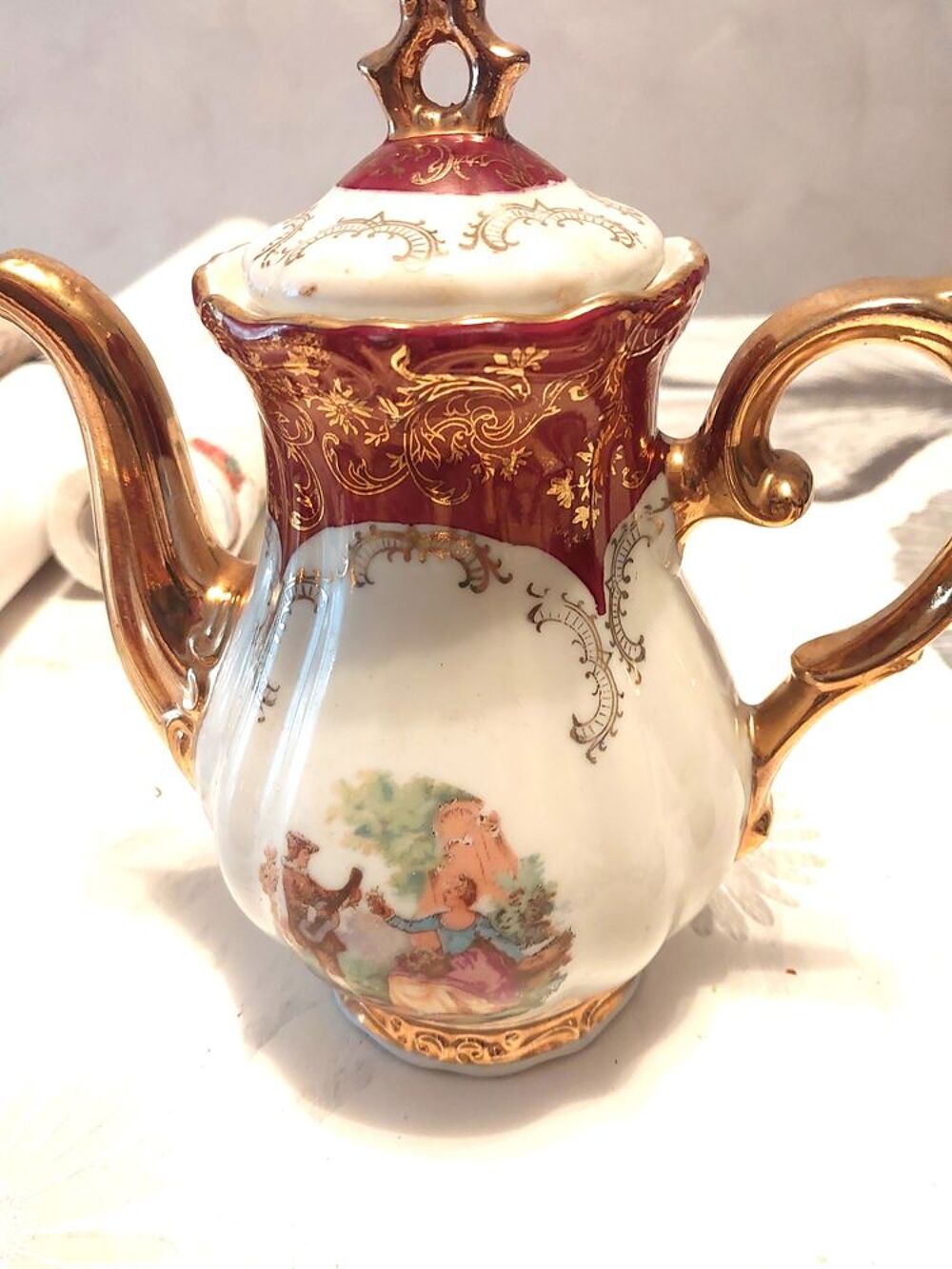 service caf&eacute; ancien v&eacute;ritable porcelaine Italie Electroménager