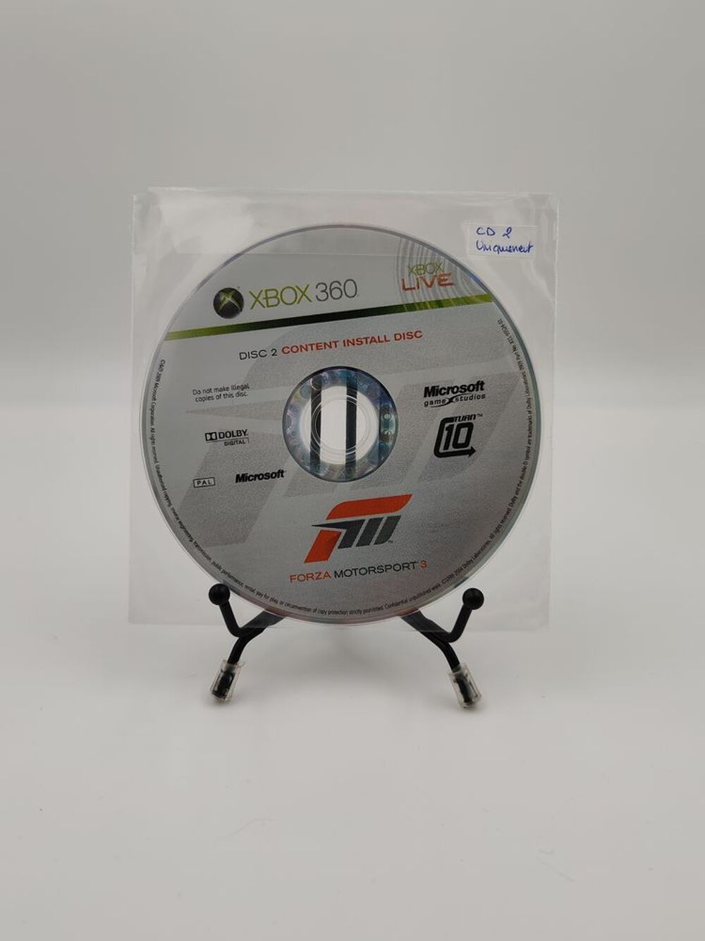 Jeu Xbox 360 Forza Motorsport 3 en loose (CD2 uniquement) Consoles et jeux vidéos