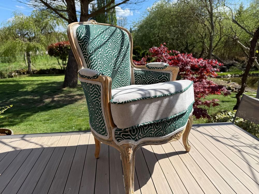 berg&egrave;re de style Louis XV revisit&eacute;e Meubles