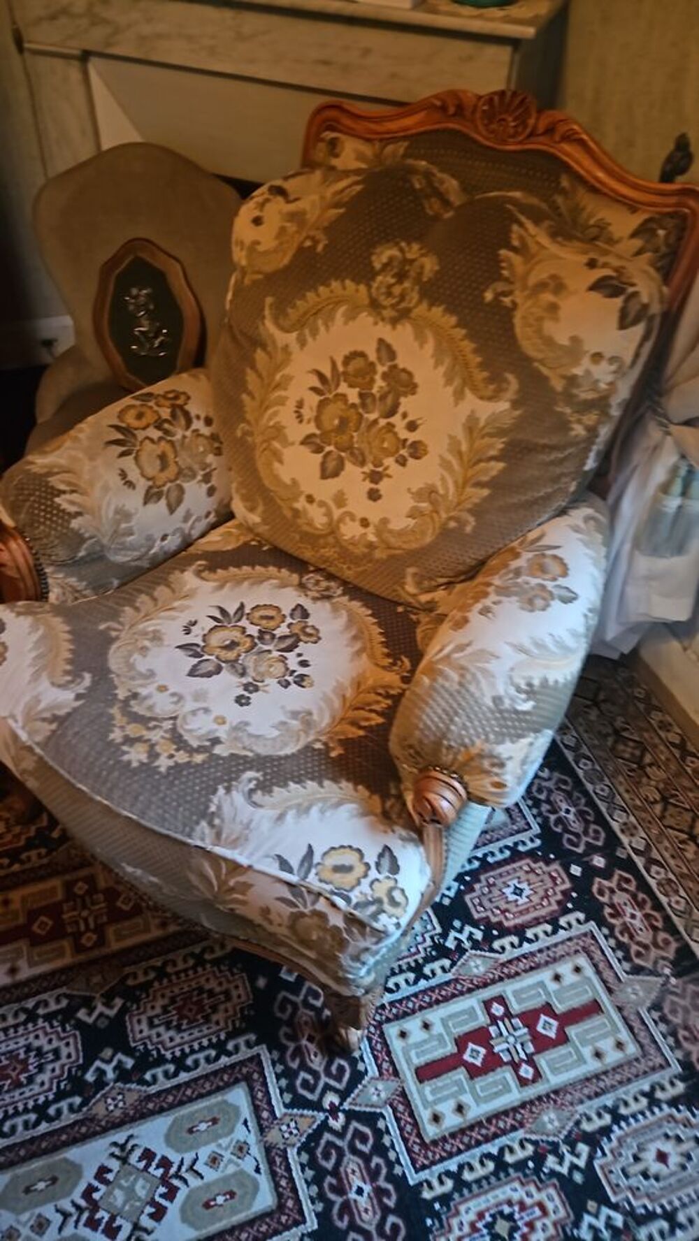 Lot de 2 Fauteuils Style Louis 15 Meubles