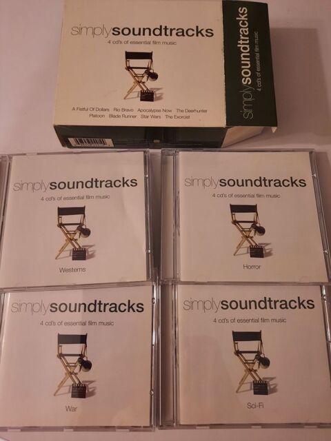 coffret 4 CD Simplysoundtracks: musique de films 10 Cournonterral (34)
