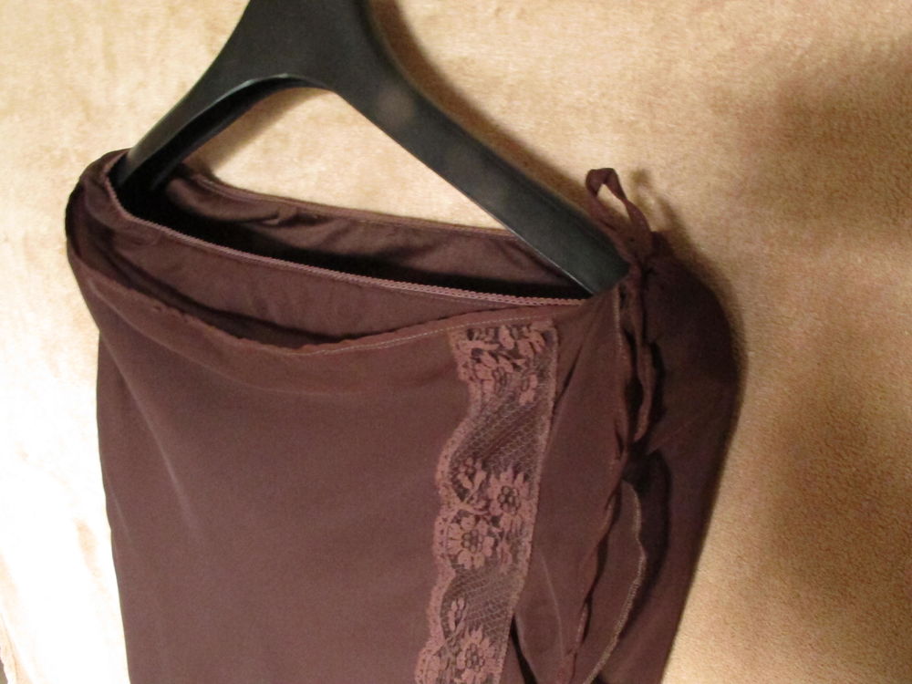 jupe marron mi-longue Vêtements