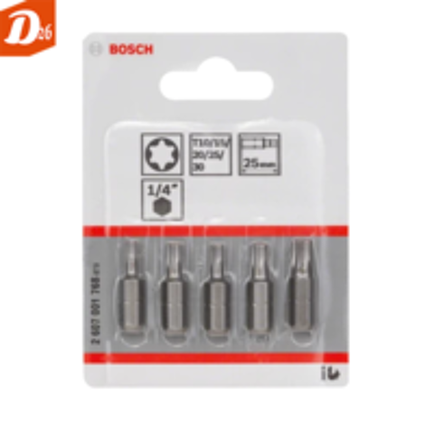   5 embouts de vissage 6 Pans T10 T15 T20 T25 T30 EXTRA DURE 