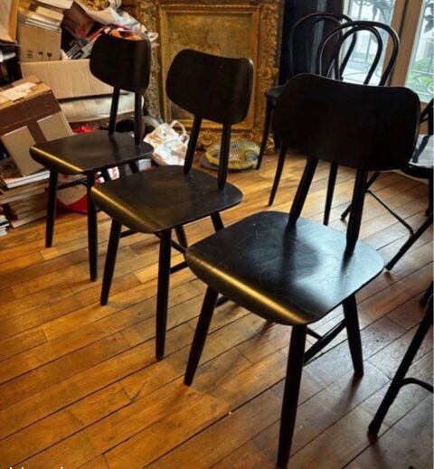 lot de 3 chaises bistrot noires GO-IN 90 Alfortville (94)