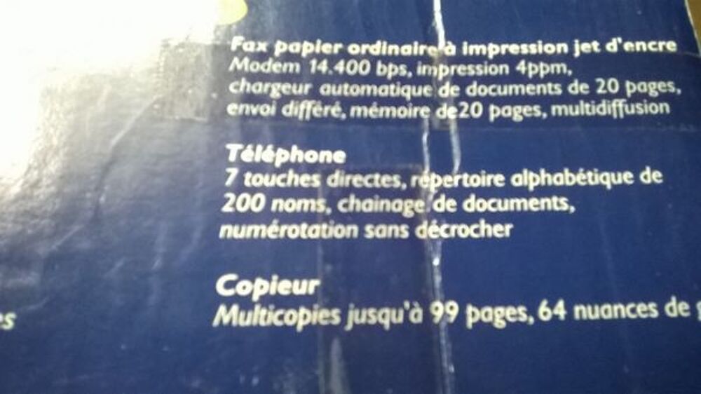 T&eacute;l&eacute;phone Fax Ancien PHILIPS NEUF Téléphones et tablettes