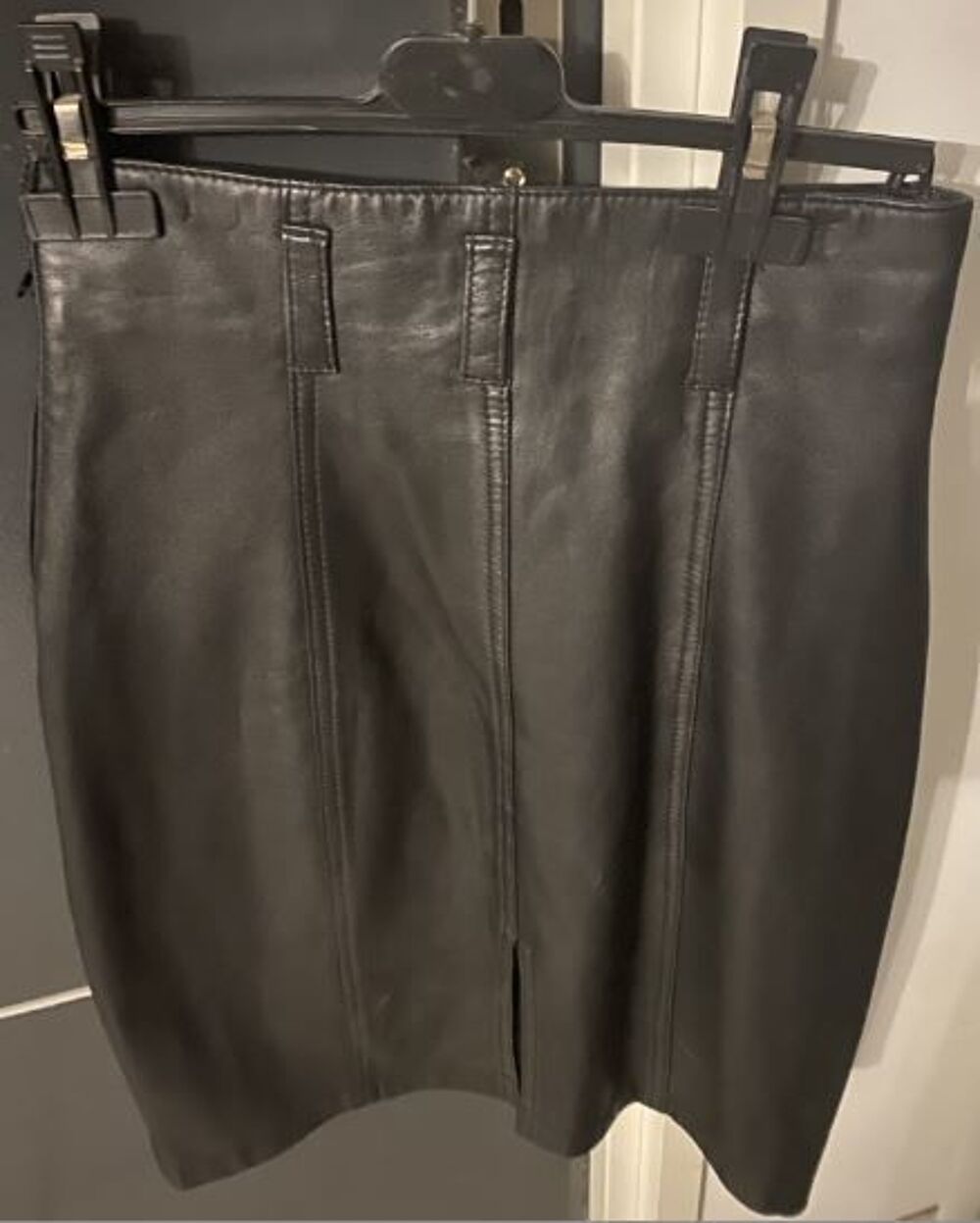 JUPE CUIR NOIR Vêtements