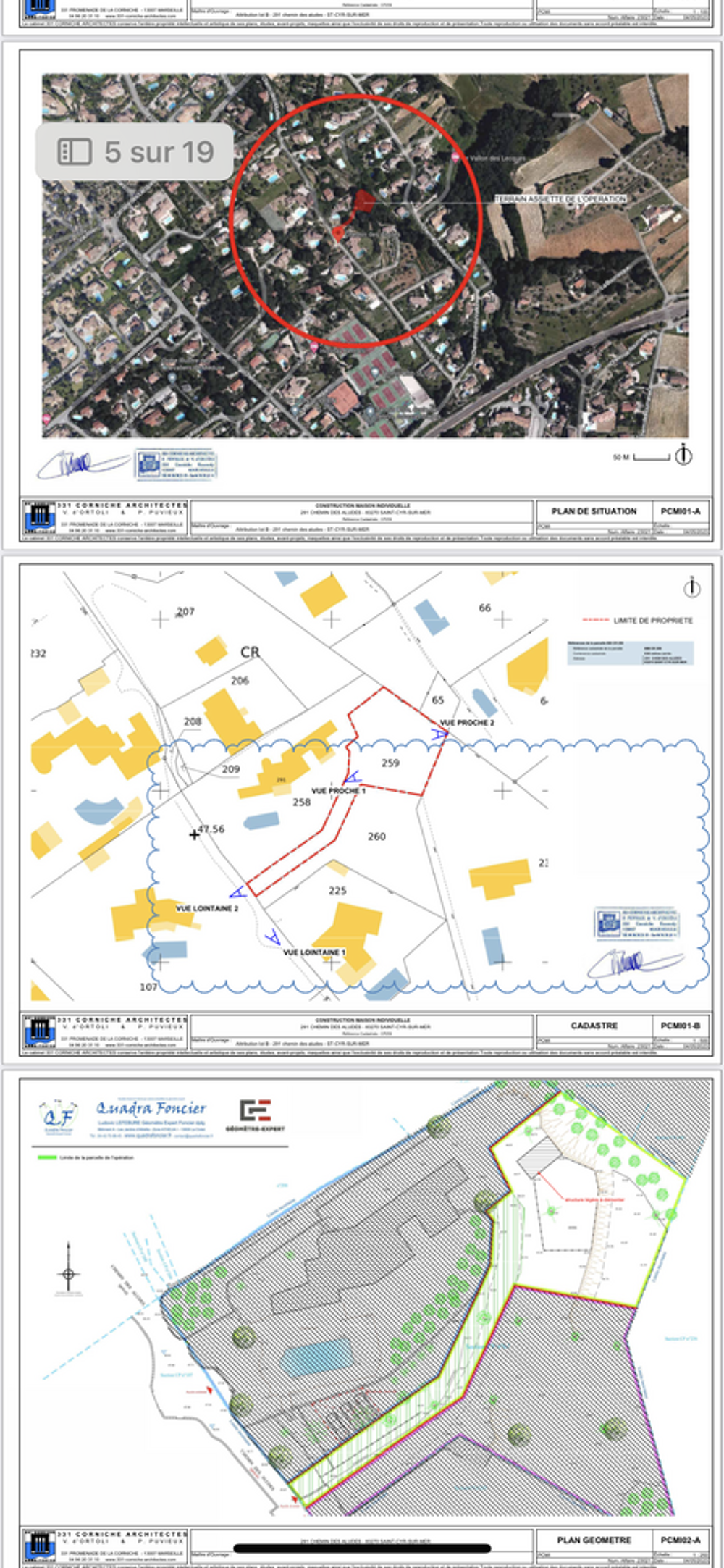 Vente Terrain Terrain  btir avec permis Saint-cyr-sur-mer