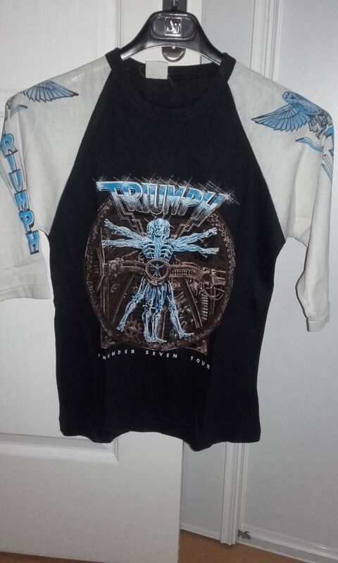 T-Shirt Jersey : Triumph - Thunder Seven Tour 1985 - Taille 220 Angers (49)