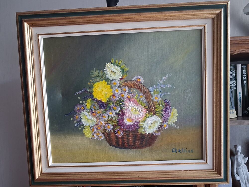 TABLEAU "Panier fleuri" Décoration