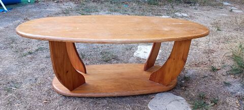 Table basse de salon ovale avec deux plateaux Nemours (77)