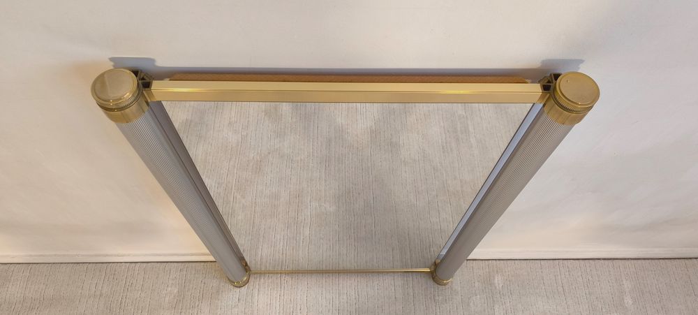 Tr&egrave;s beau et rare grand miroir design 1970's sign&eacute; D�coration