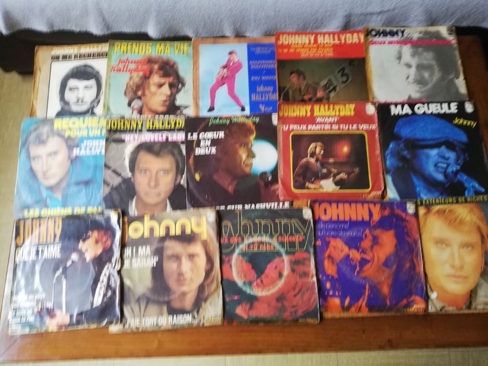 collection de johnny hallyday CD et vinyles