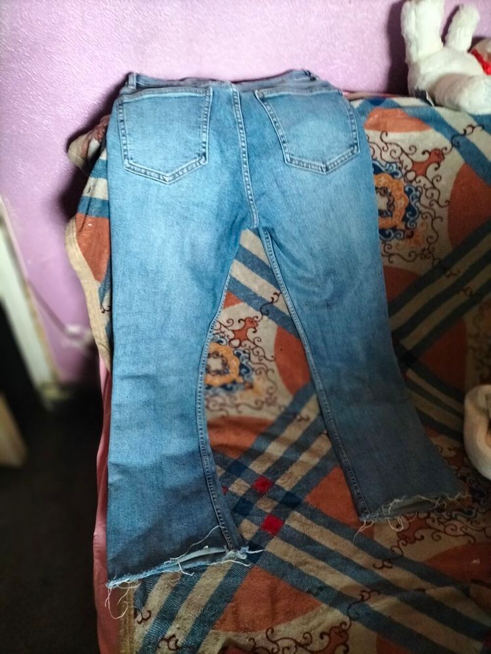Jean Zara &eacute;vas&eacute; stretch taille 38 W28 tr&egrave;s bon &eacute;tat Vêtements