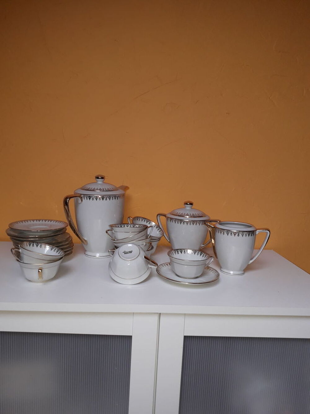 service &agrave; caf&eacute; Limoges vintage ann&eacute;e 1960 