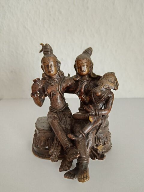 Shiva ? Statuette Bronze et Fonte froide 37 Habsheim (68)