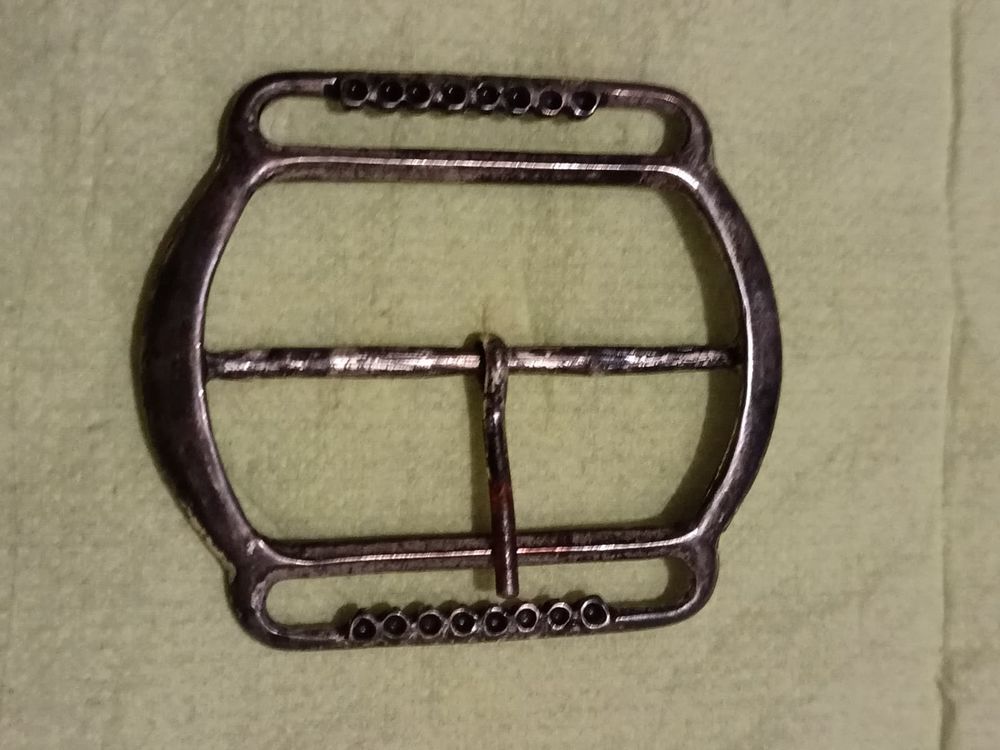 Grande Boucle de Ceinture Vintage en Laiton Massif N&deg;6
