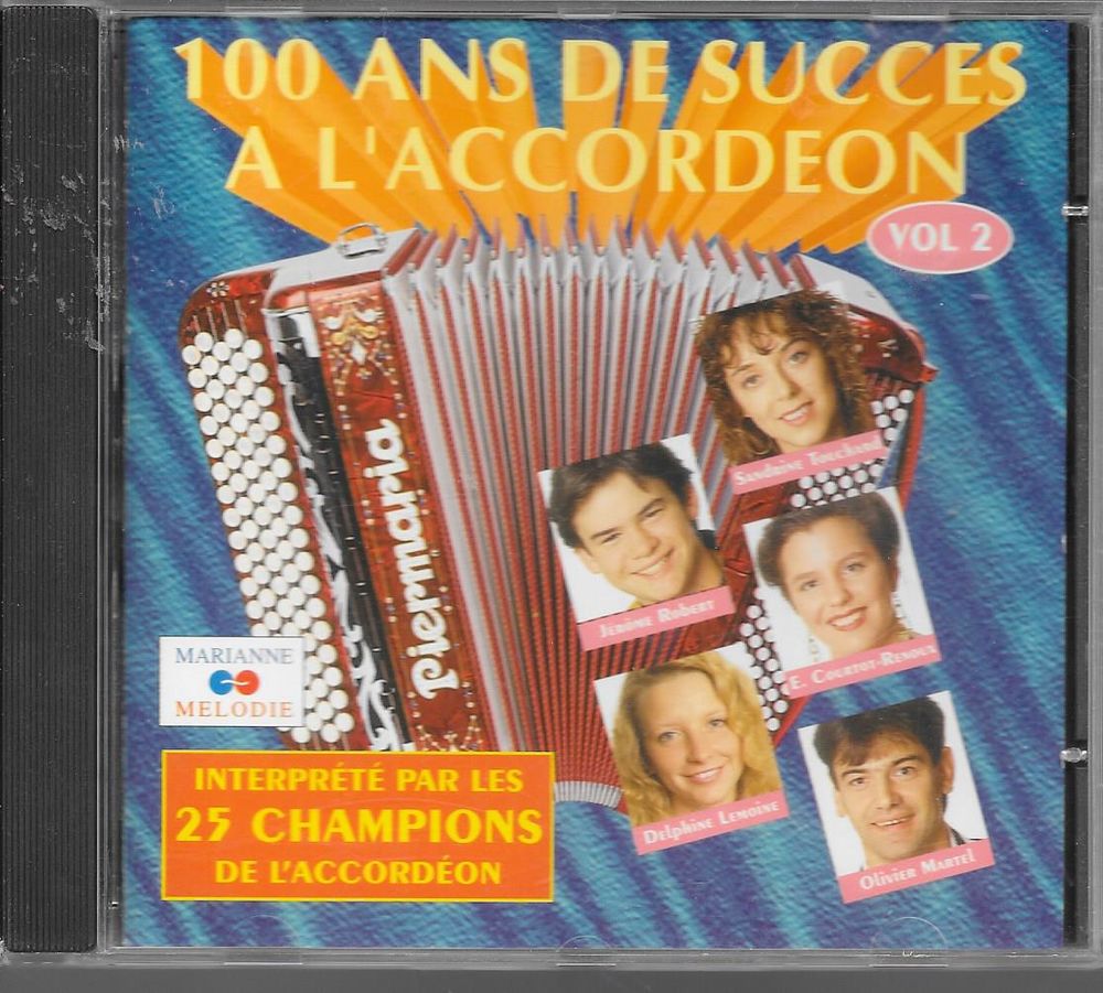 cd 100ans de succes a l accordeon vol 2 CD et vinyles