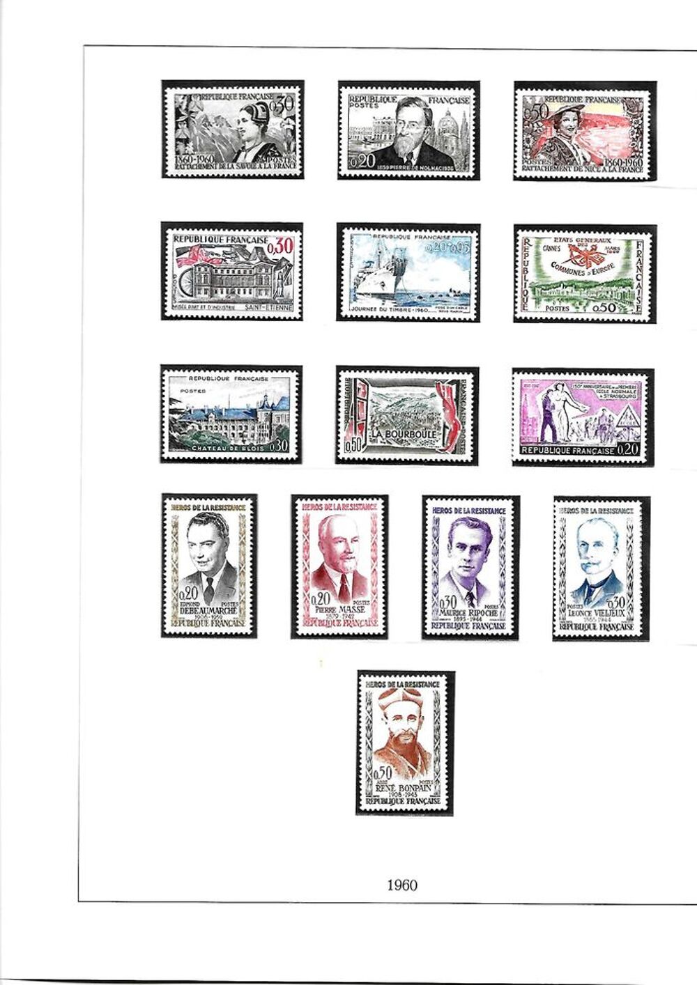 Collection de Timbres de FRANCE - 1960 &agrave; 2004 