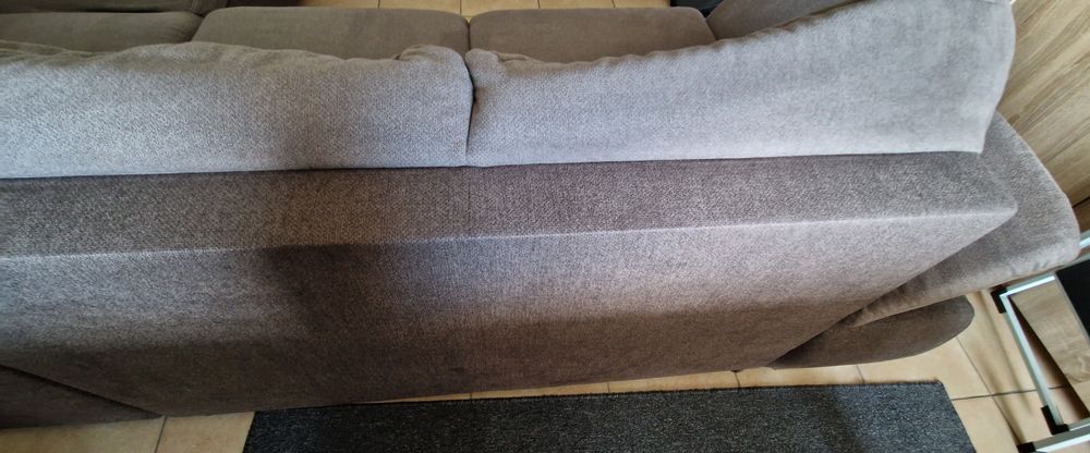 Canap&eacute; d'angle convertible Conforama VALENCIA 4 places taupe Meubles