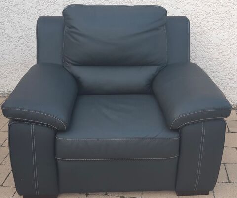 fauteuil moderne cuir noir NEUF 200 Meyzieu (69)