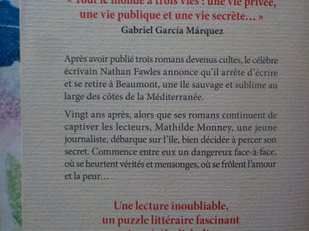 LA VIE SECRETE DES ECRIVAINS de Guillaume MUSSO Poche Livres et BD