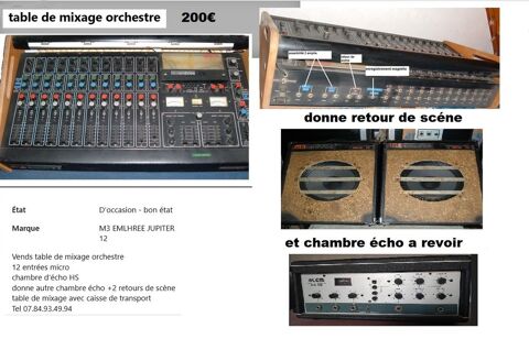 Table de Mixage Orchestre  200 Saint-Maurice-l'Exil (38)