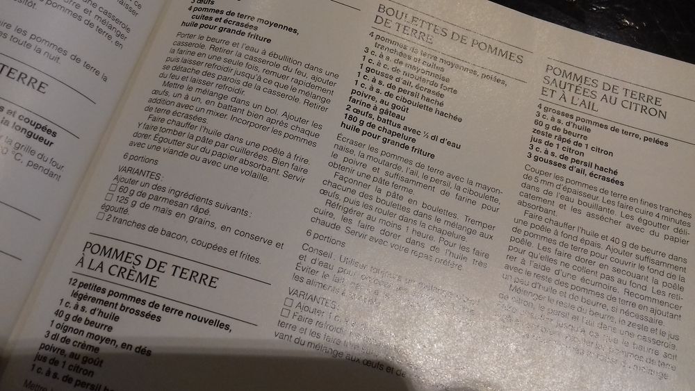 RECETTES POMMES DE TERRE Cuisine