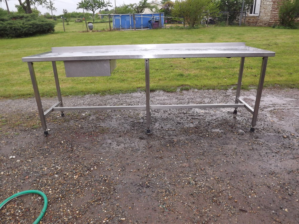 Table Inox de collectivit&eacute; , 1 Tiroir Cuisine