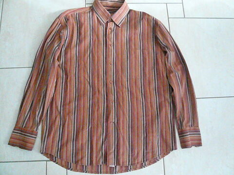 Chemise � rayures brique Brice Taille 4 6 Franqueville-Saint-Pierre (76)