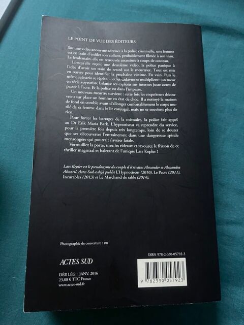 Livre neuf thriller 9 Pithiviers (45)