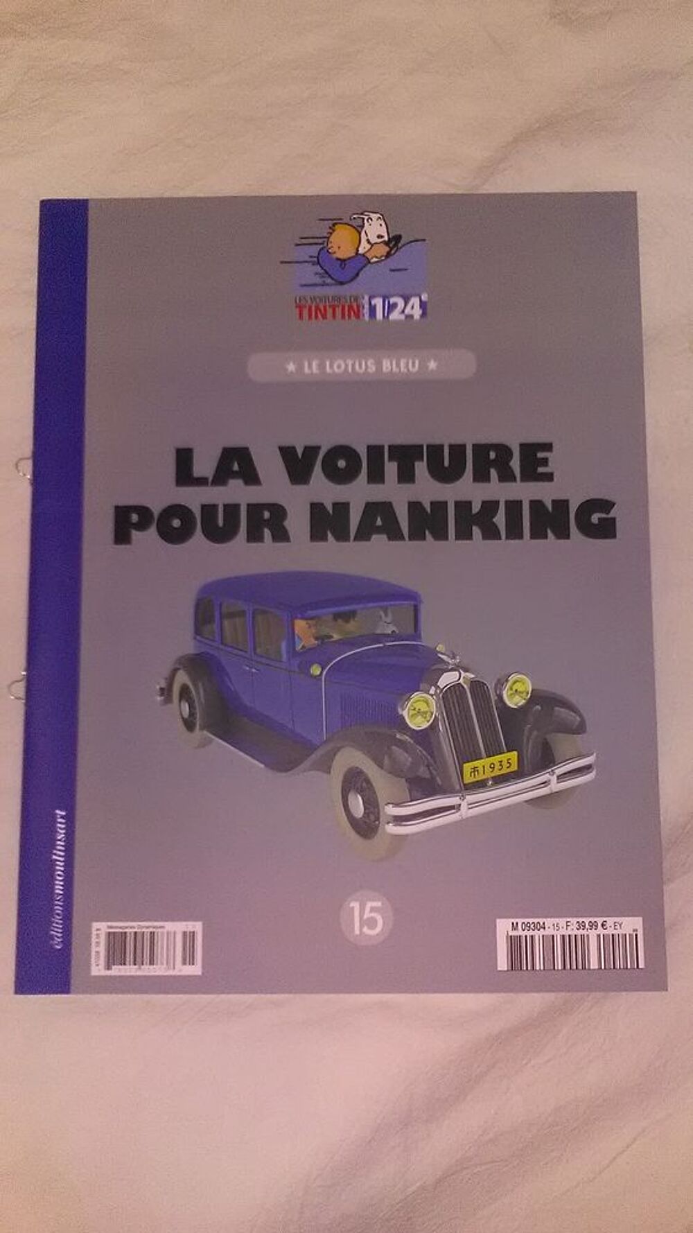 VOITURE DE TINTIN LA N&deg;15 "" LA VOITURE POUR NANKING "" 