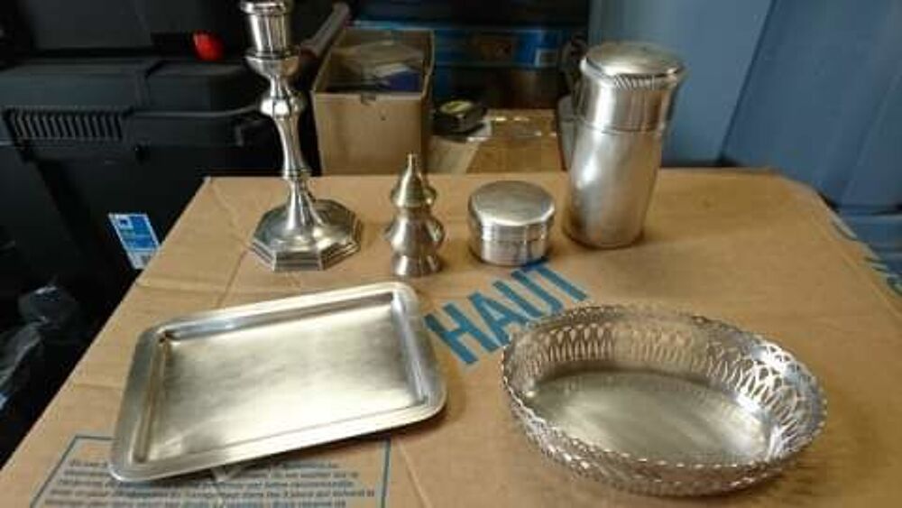 Bibelots en argent et plaqu&eacute; argent Décoration