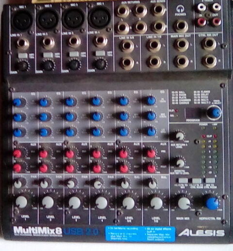 CONSOLE DE MIXAGE  ALESIS Multi Mix 8  USB 65 Saubrigues (40)