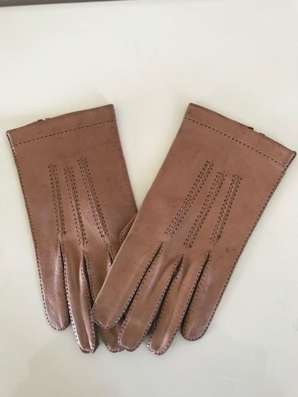 Gants Vintage Cuir Maroquinerie