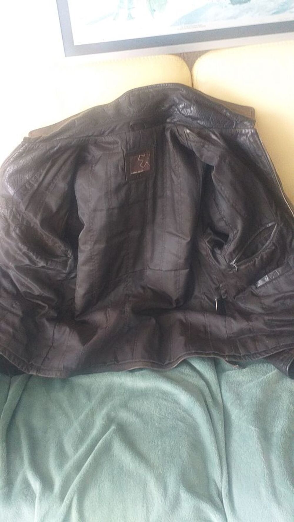  blouson de cuir vieilli Vêtements