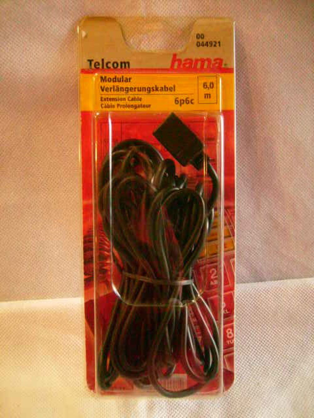  Rallonge t&eacute;l&eacute;phonique HAMA RJ11 Téléphones et tablettes