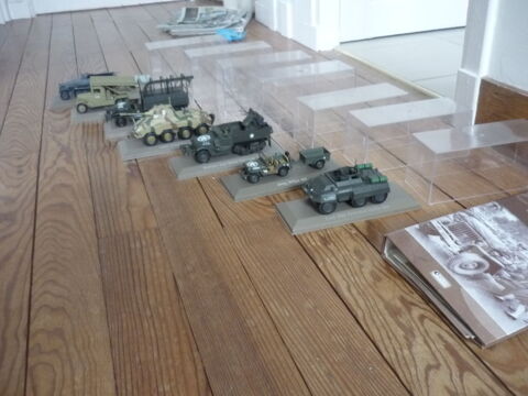 Un lot de 7 Maquettes 1/43e ATLAS Vhicules Militaires 90 Cabourg (14)