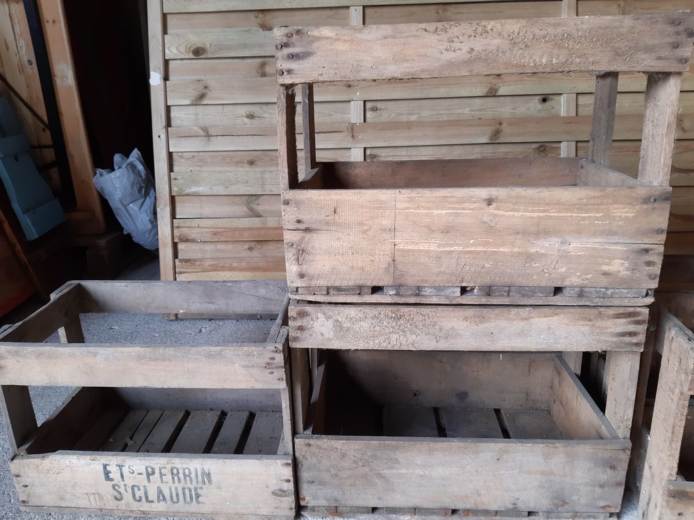 Caisses en Bois Anciennes. Décoration